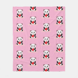 Kawaii Panda Plush Blanket für Kinder Fleecedecke