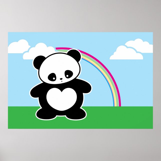 Kawaii Panda Poster (Vorne)