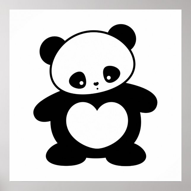 Kawaii Panda Poster (Vorne)