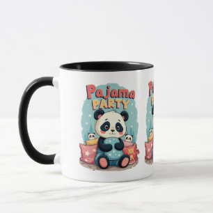 Kawaii-Panda-Pyjama-Party-Gemütliche-Schlafparty-Ä Tasse