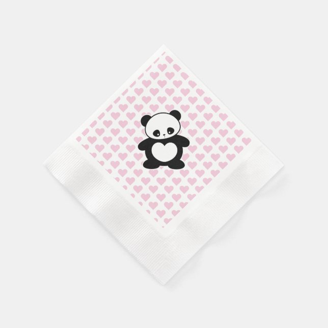 Kawaii Panda Serviette (Ecke)