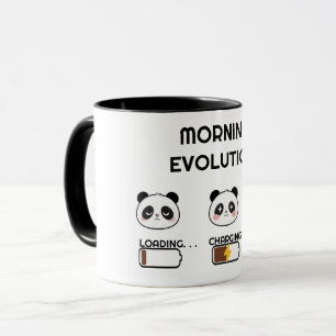 Kawaii-Panda-Stimmungslevel-Fortschritt-Cartoon-Ku Tasse