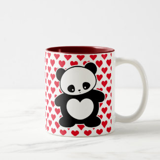 Kawaii Panda Zweifarbige Tasse