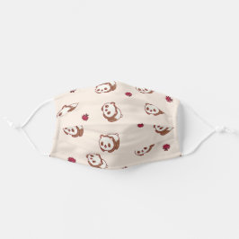 Kawaii Pandas & Ladybugs Mund-Nasen-Maske Aus Stoff