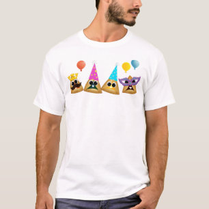 Kawaii Partying Hamentashen T-Shirt
