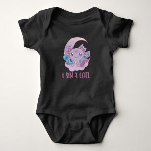 Kawaii Pastel Colors Gothic Niedlich Goth Axolotl Baby Strampler
