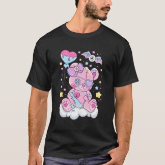 Kawaii Pastel Goth Creepy Bear T-Shirt