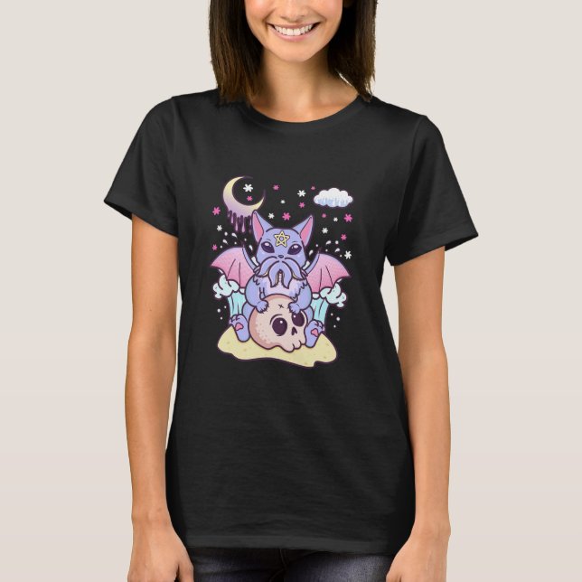 Kawaii Pastel Goth I Niedliches Creepisches Meer T-Shirt (Vorderseite)