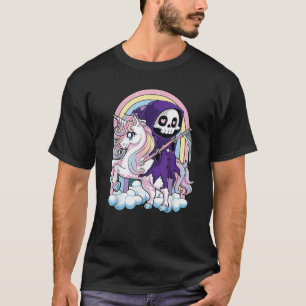 Kawaii Pastel Goth Niedlich Halloween Grim Sensenm T-Shirt