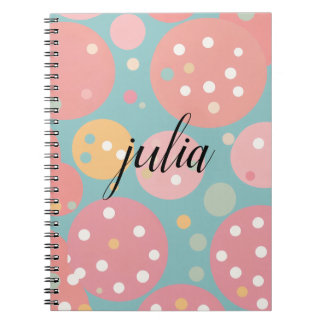 Kawaii Pastel Polka Dot Notebook Notizblock