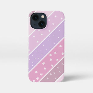 Kawaii Pastel Stripes iPhone 13 Mini Hülle