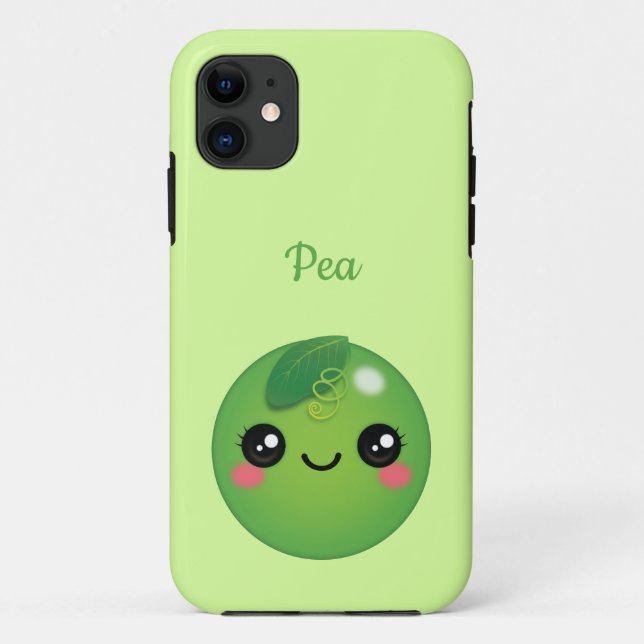 Kawaii Pea Case-Mate iPhone Case (Rückseite)