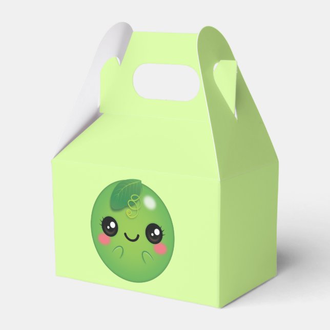Kawaii Pea Geschenkschachtel (Vorderseite)