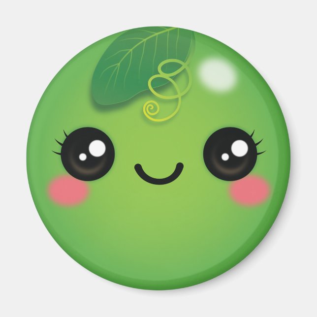 Kawaii Pea Magnet (Vorne)