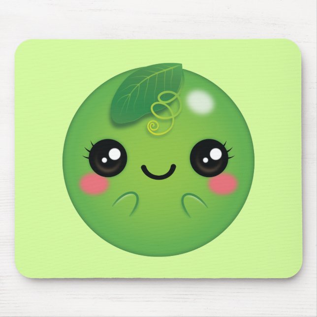 Kawaii Pea Mousepad (Vorne)