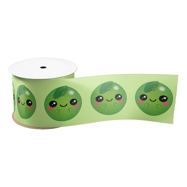 Kawaii Pea Satinband (Spule)