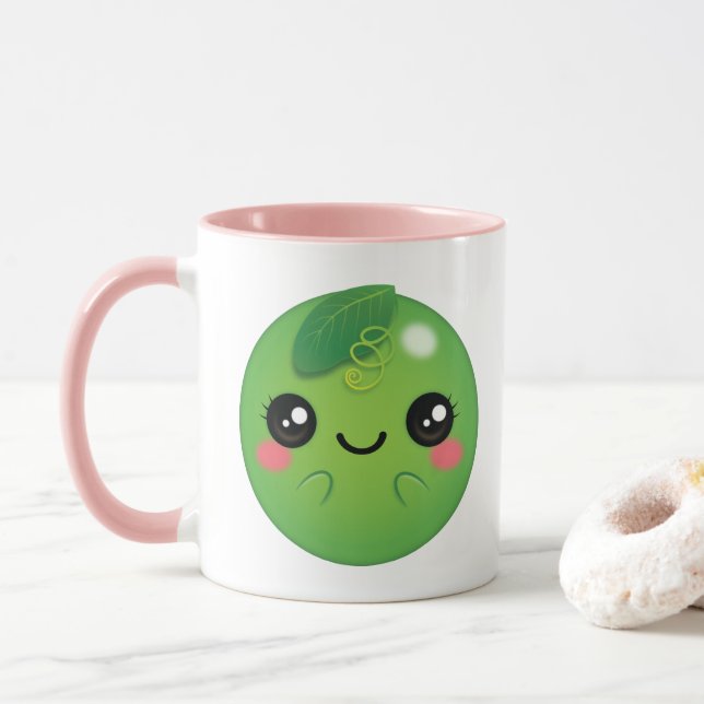 Kawaii Pea Tasse (Mit Donut)