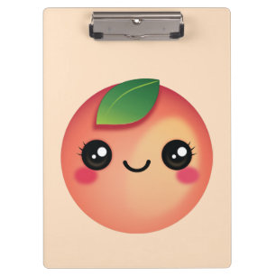 Kawaii Peach Clipboard Klemmbrett