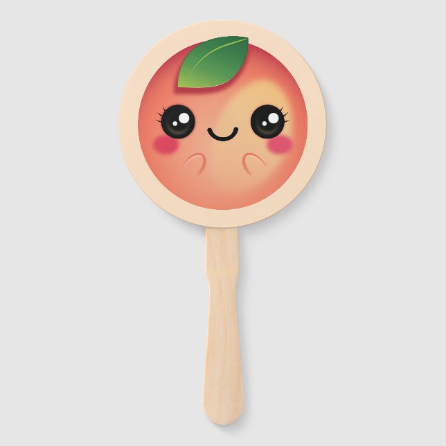 Kawaii Peach Fächer (Vorderseite)