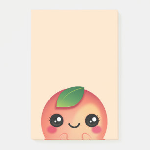 Kawaii Peach Post-it Klebezettel