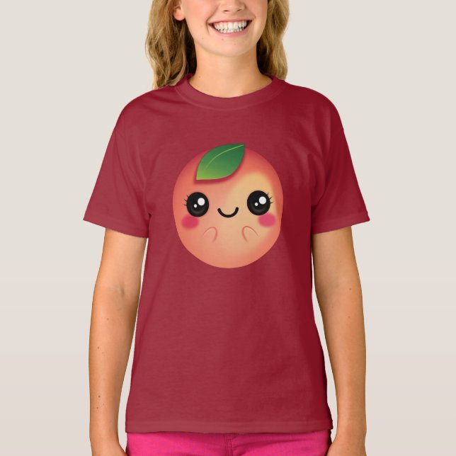 Kawaii Peach T-Shirt (Vorderseite)