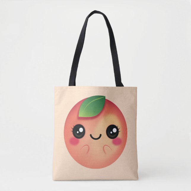 Kawaii Peach Tasche (Vorderseite)