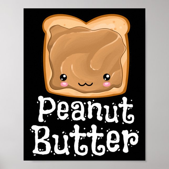 Kawaii Peanut Butter Jelly Pndj Halloween Matching Poster (Vorne)
