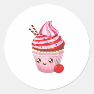 Kawaii Peppermint Überraschung Cupcakes Baby T - S Runder Aufkleber