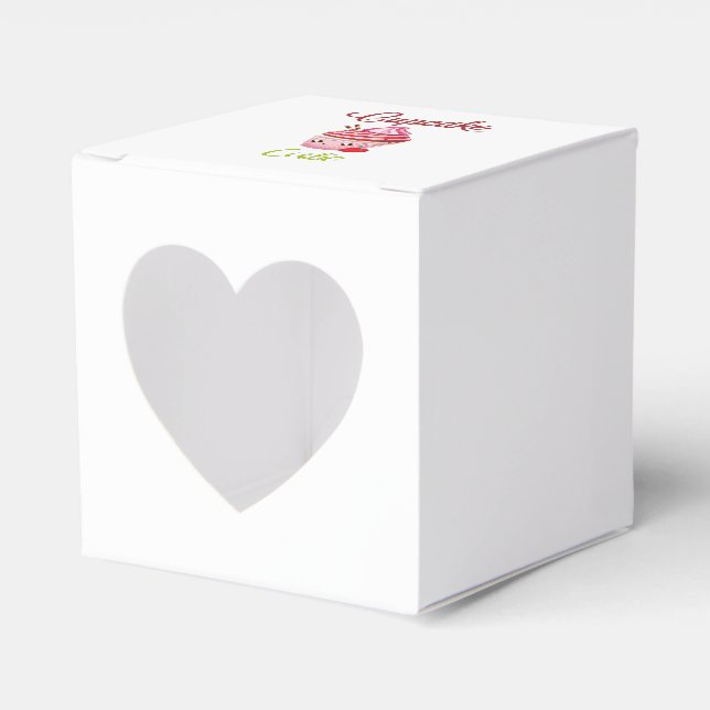 Kawaii Peppermint Überraschung Cupcakes Geschenkschachtel (Vorderseite)