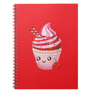Kawaii Peppermint Überraschung Cupcakes Kopfkissen Notizblock