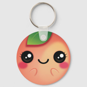 Kawaii Pfirsich Schlüsselanhänger