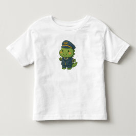 Kawaii PilotDinosaur – Cute Dino Jobs Kleinkind T-shirt