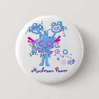 Kawaii Pilz-Power-Knopf