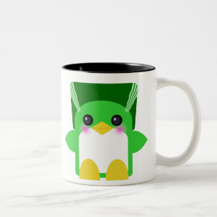 Kawaii Pinguin Braut des Frankenstein Zweifarbige Tasse