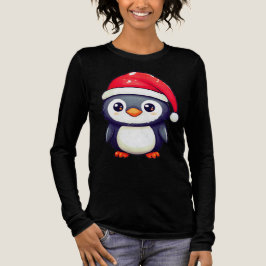 Kawaii Pinguin Tragen eine gemütliche Weihnachtsma Tri-Blend Shirt