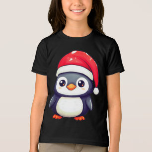 Kawaii Pinguin Tragen eine gemütliche Weihnachtsma Tri-Blend Shirt