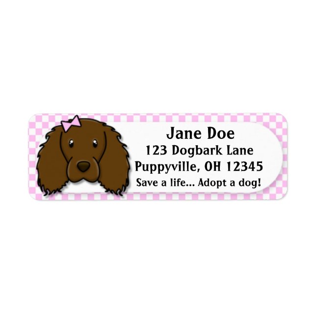 Kawaii Pink Gingham Boykin Spaniel (Vorne)