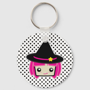 Kawaii Pink Haahaarige Rotzunge Schlüsselanhänger