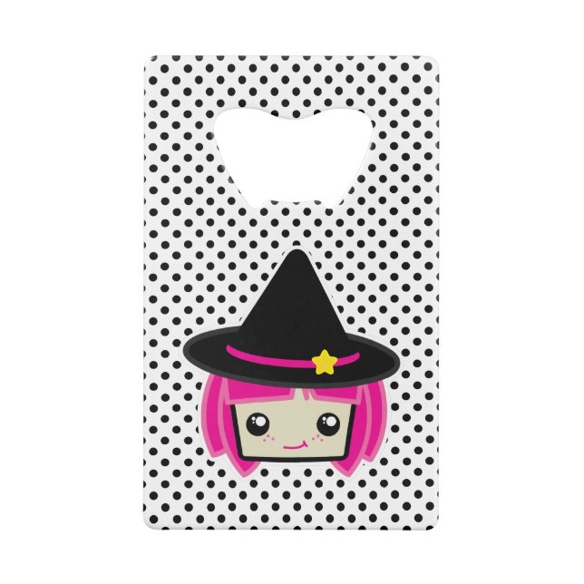 Kawaii Pink Haaresbreite Geldbeutel Flaschenöffner (Rückseite)