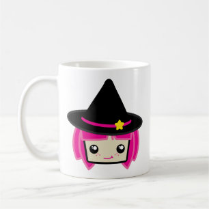 Kawaii Pink Haired Witg Mug