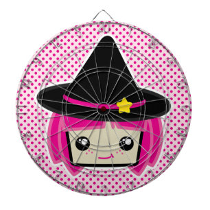 Kawaii Pink Haired Witz Dart Board Dartscheibe