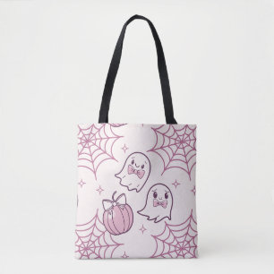 Kawaii Pink Halloween Ghosts & Pumpkin Tasche