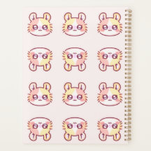 Kawaii Pink Kitty Daily Planner - Cute Coquette 
