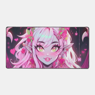 Kawaii Pinkcore Fantasy Demon Anime Girl Schreibtischunterlage