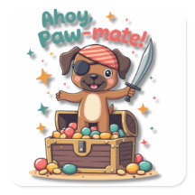 Kawaii Pirate Boxer Dog