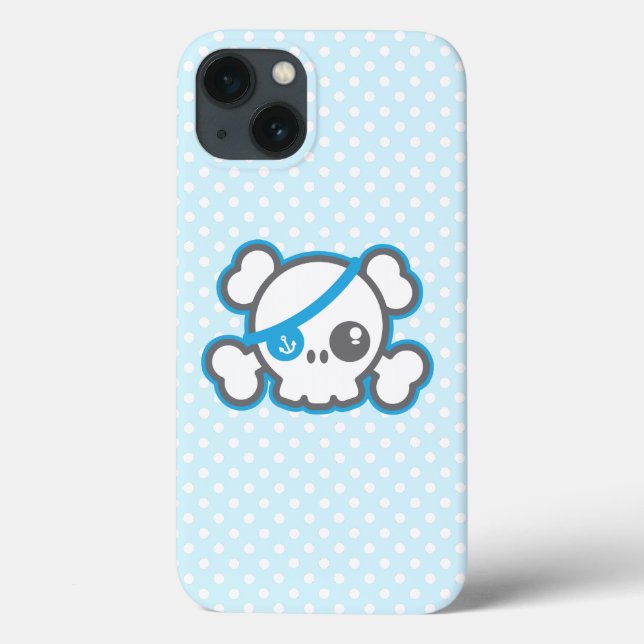 Kawaii Pirate Skull iPad Case (Rückseite)
