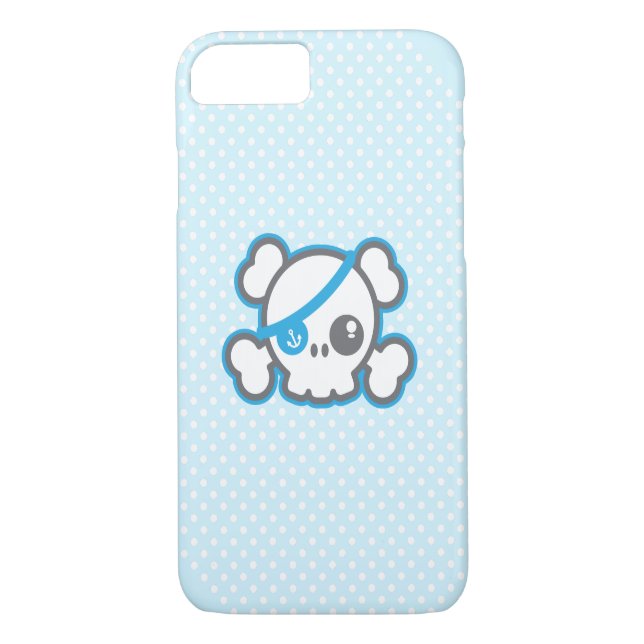 Kawaii Pirate Skull iPhone Case (Rückseite)