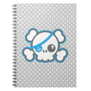 Kawaii Pirate Skull-Notebook Notizblock