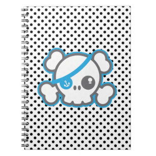 Kawaii Pirate Skull-Notebook Notizblock