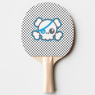 Kawaii Pirate Skull Ping Pong Paddle Tischtennis Schläger